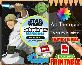 Star Wars | Coloriage | Disney Coloring Book | PDF Coloring | Color by Number | Adult Coloring Books | Book Colored