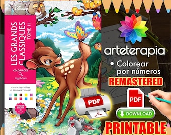 Les Grands Classiques Tome 11 | Coloriage | Disney Coloring Book | PDF Coloring | Color by Number | Adult Coloring Books | Book Colored