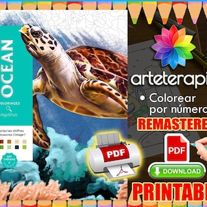 Ocean | Coloriage | Disney Coloring Book | PDF Coloring | Color by Number | Adult Coloring Books | Book Colored