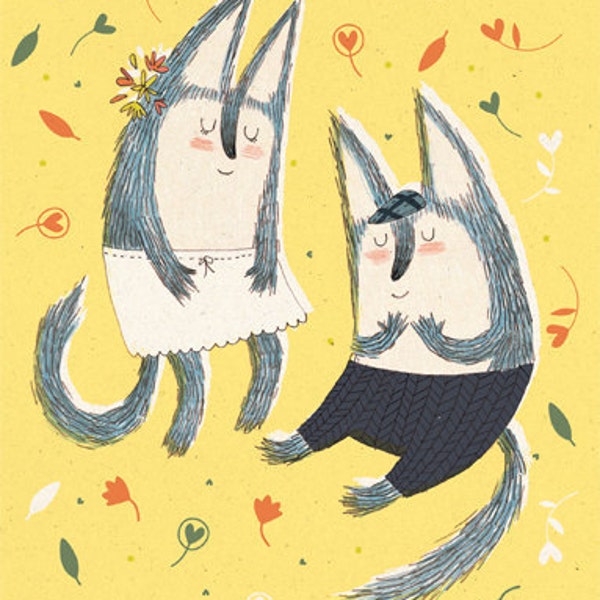 Love cats card