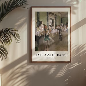 La Classe de Danse di Edgar Degas – Stampa artistica di balletto incorniciata – Elegante decorazione da parete pronta da appendere