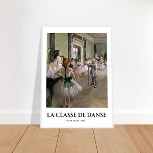 Degas Ballet Art Print: La Classe de Danse, Framed Impressionist Home Decor