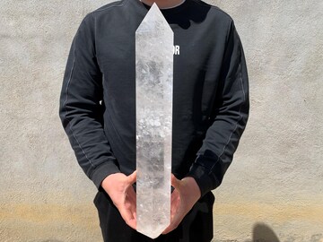 Natural Clear quartz Crystal Obelisk,Crystal Tower,Wand Point Reiki Healing Crystal Gifts Random 1pc