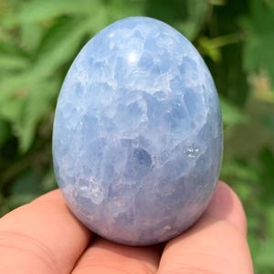 Natural Blue Calcite quartz,quartz crystal,hand carved,Crystal Egg Specimen,Egg skull,Crystal Gifts Random 1pc