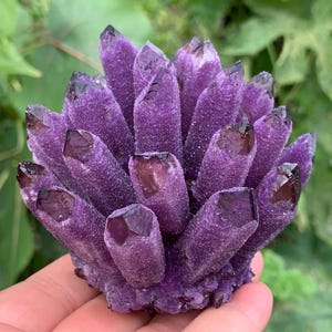 300g+ Amethyst Phantom Cluster specimen,quartz crystal,Crystal Mineral Vug specimen,Crystal Gifts 1pc