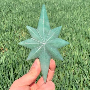 5.5&#39;&#39;+ Natural Aventurine quartz,quartz crystal,hand carved,crystal North Star,North Star skull,Home Decoration Crystal Gifts 1pc