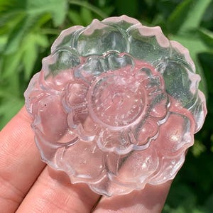 2.2''+ Natural Clear quartz,quartz crystal,hand carved,Crystal Rose,Flowers skull,Crystal Gifts 1pc