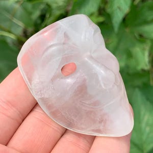 2.4''+ Natural Clear quartz,quartz crystal,hand carved,Crystal skull,Crystal Gifts 1PC