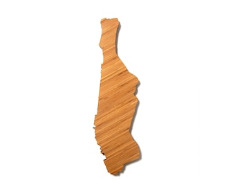 Manhattan Shaped Cutting Board In Bamboo, AHeirloom Personalized Cutting Board,  Custom Cutting Board, Wedding Gift