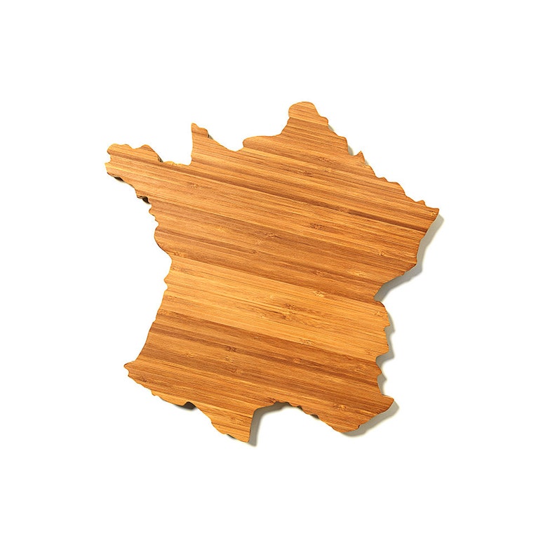 Personalized Cutting Board France Shaped Cutting Board Customized Cutting Board image 1