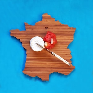 Personalized Cutting Board France Shaped Cutting Board Customized Cutting Board image 2