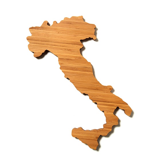 Personalized Cutting Board Gourmet Gift Italy Shaped 