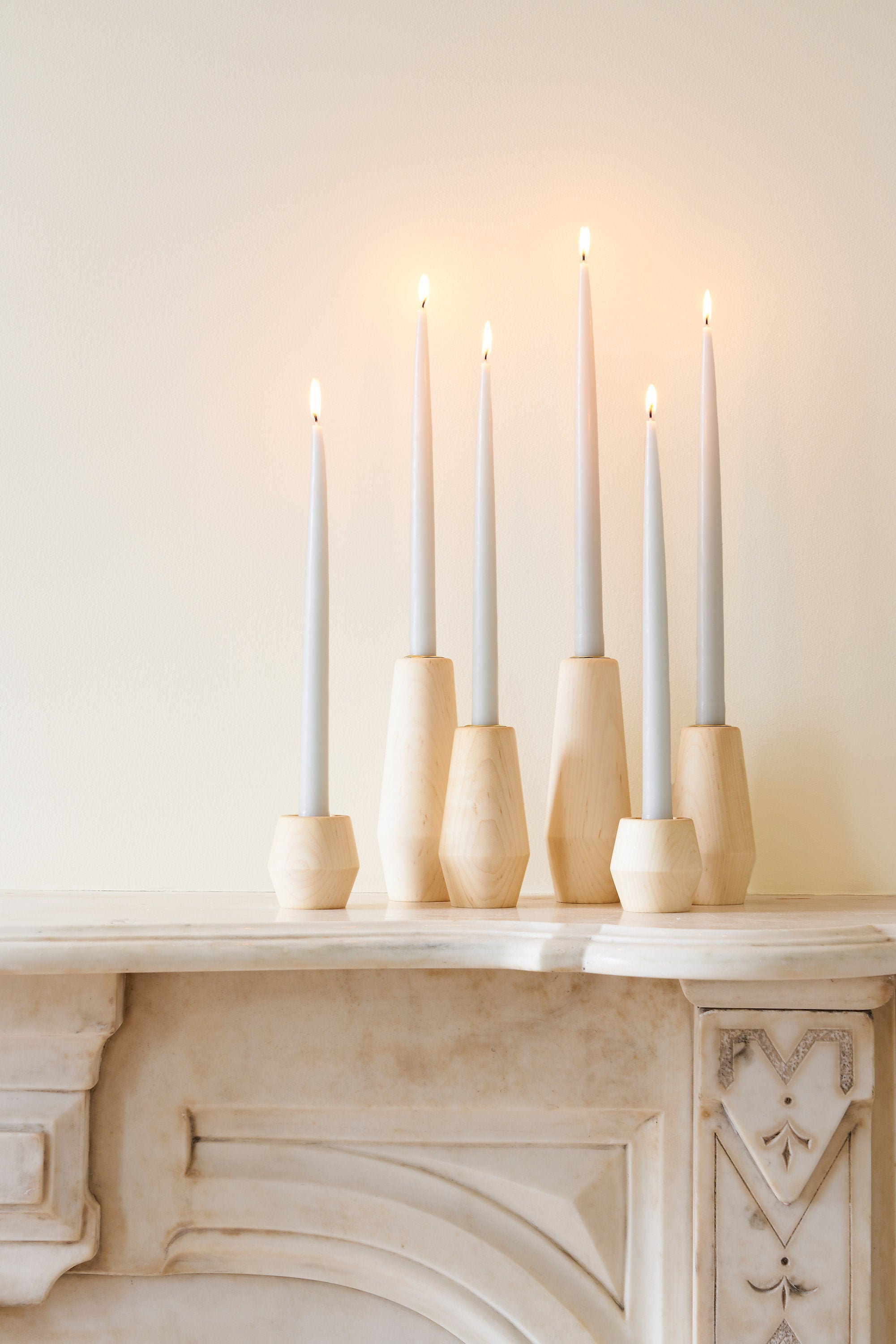 Brass Candlesticks Set of 3 Candle Holders Gold Taper Candle Etsy