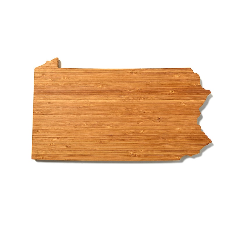 Pennsylvania Cutting Board, Wood Cutting Board, Pennsylvania Gift, Engraved Board, Custom Cutting Board, Personalized Board, Penn Board image 2