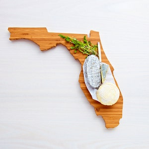 Florida Cutting Board, Wood Cutting Board, Florida Gift, Engraved Board, Custom Cutting Board, Personalized Board, Florida Board image 1