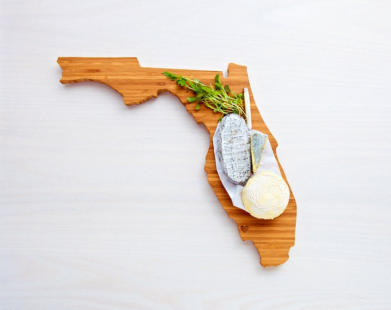 Florida Cutting Board Wood Cutting Board Florida Gift Etsy