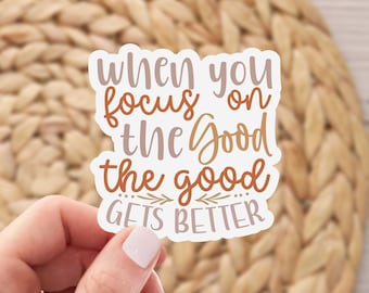 Positive Quote Sticker, Boho Stickers, Motivational Decals, Waterproof Stickers, Planners, Laptop, Water bottles