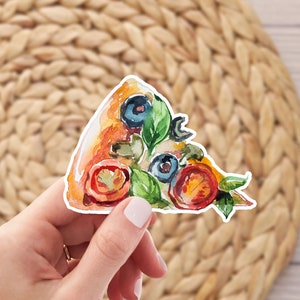 Pizza Sticker, Fast Food Stickers, Waterproof Vinyl Decals, Laptop Sticker, Weatherproof Sticker, Die Cut Sticker