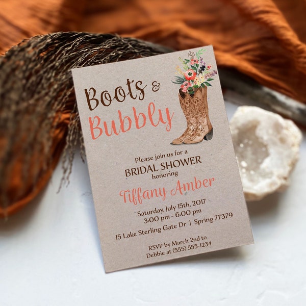 Boots, Brunch and Bubbly Bridal Shower Decorations - Etsy