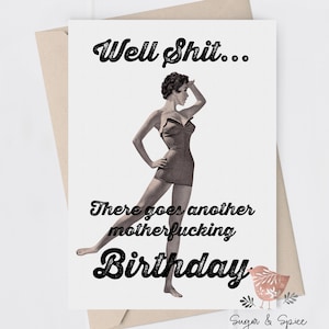 Funny Adult Birthday Greeting Card, Best Friend Birthday Card, Caring, Humor, Women Birthday Card, A6 Blank Card