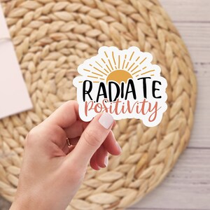 Positive Quote Sticker, Positive Stickers, Weatherproof Decor, Motivational Decals, Waterproof Stickers Set