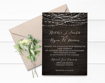 winter wedding invitations etsy