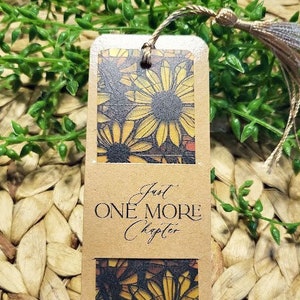 Sunflower Bookmark with Tassel, Bookmarks, Book Lovers Gifts, Avid Reader Gifts, Cute Bookmarks