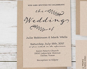 calligraphy wedding invitation etsy