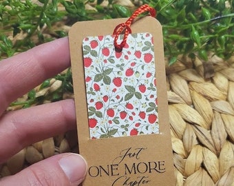 Strawberry Bookmark with Tassel, Garden Lover Gift, Teacher Gift, Book Lovers Gifts, Avid Reader Gifts, Cute Bookmarks