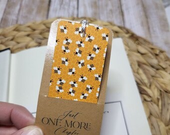 Honey Bee Bookmark with Tassel, Book Lovers Gifts, Book Lovers Gifts, Avid Reader Gifts, Cute Bookmarks