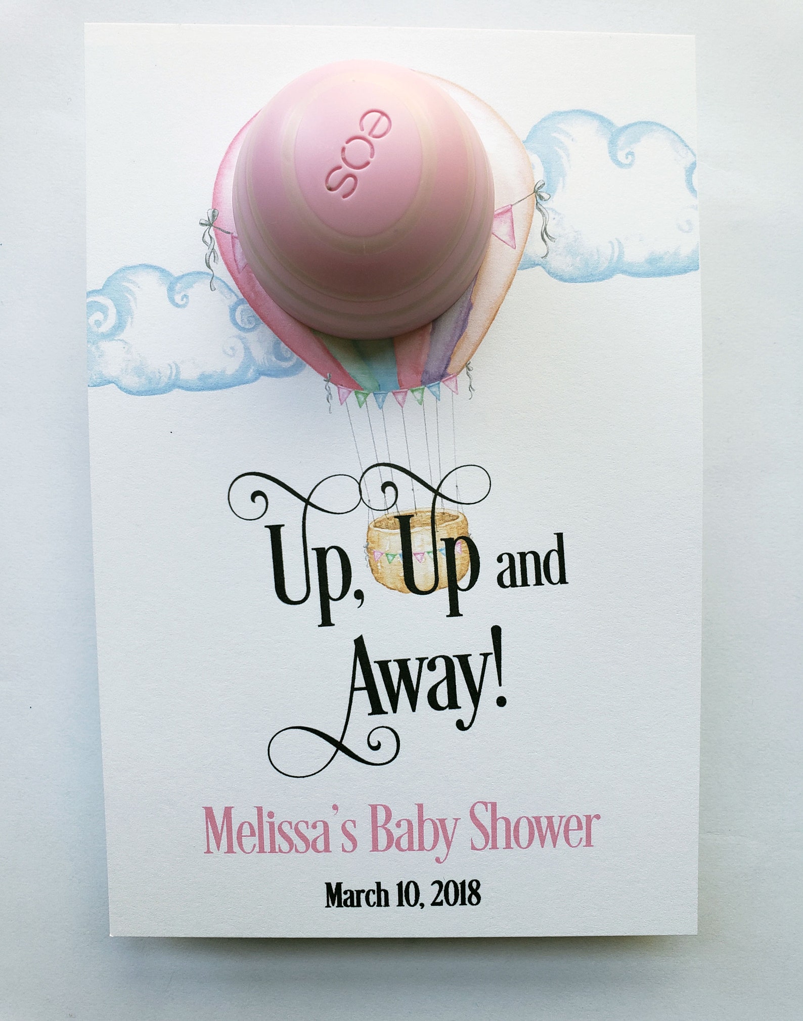 Baby shower favor EOS eos lip balm holder EOS Lip Balm Baby Etsy