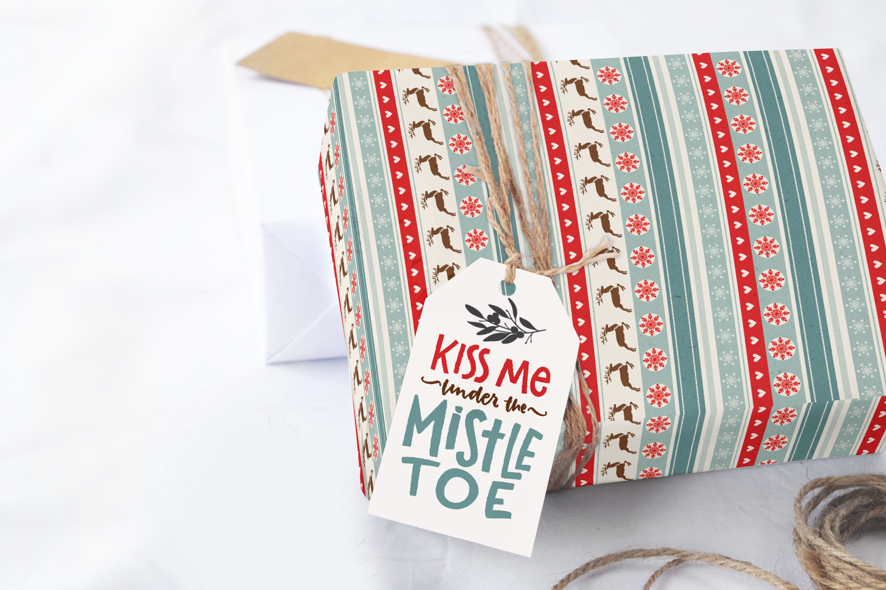 Reindeer Christmas Wrapping Paper Sheets Wrapping paper roll | Etsy