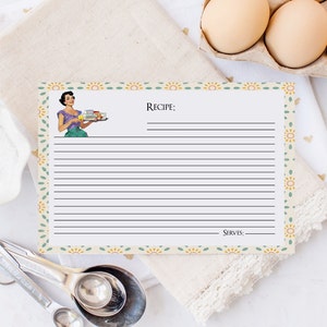 Recipe card Printable, Retro cards for bridal shower, Recipe Cards 4x6, Recipe Cards, Recipe Card, Shower Gift Idea