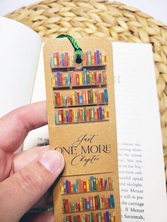 Bookshelf Acrylic Bookmark With Tassel, Teacher Gift, Back to School,  Unique Bookmarks, Tassel Bookmark 