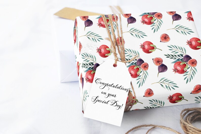 Bridal Wrapping Paper Sheets Wrapping paper roll Rustic Wrapping Paper Wedding Wrapping Paper Birthday Wrapping Paper Floral Fruit