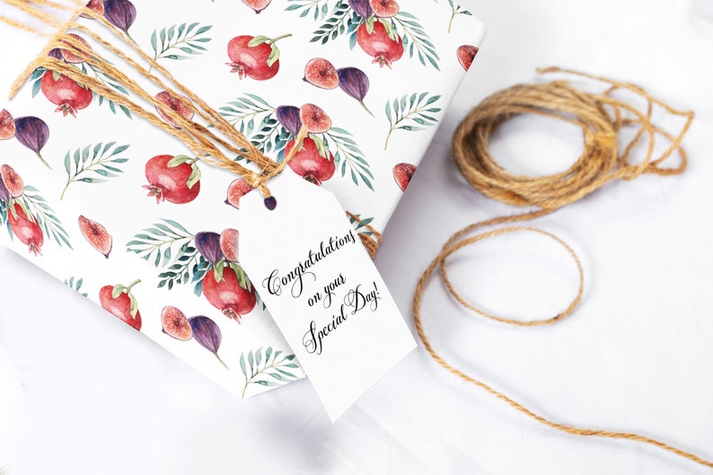 Bridal Wrapping Paper Sheets Wrapping paper roll Rustic Wrapping Paper Wedding Wrapping Paper Birthday Wrapping Paper Floral Fruit