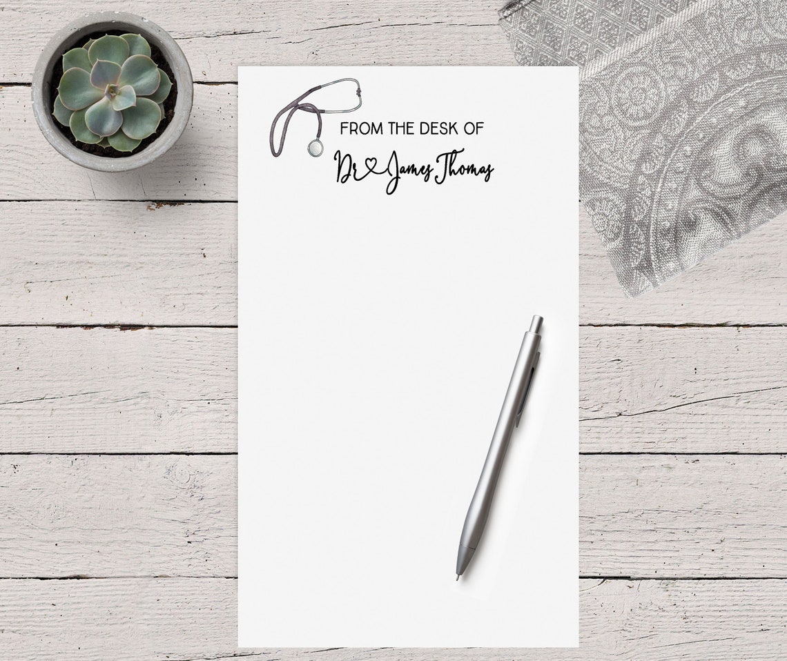 Doctor Notepad Personalized Notepad RN Notepad Gift Idea Etsy