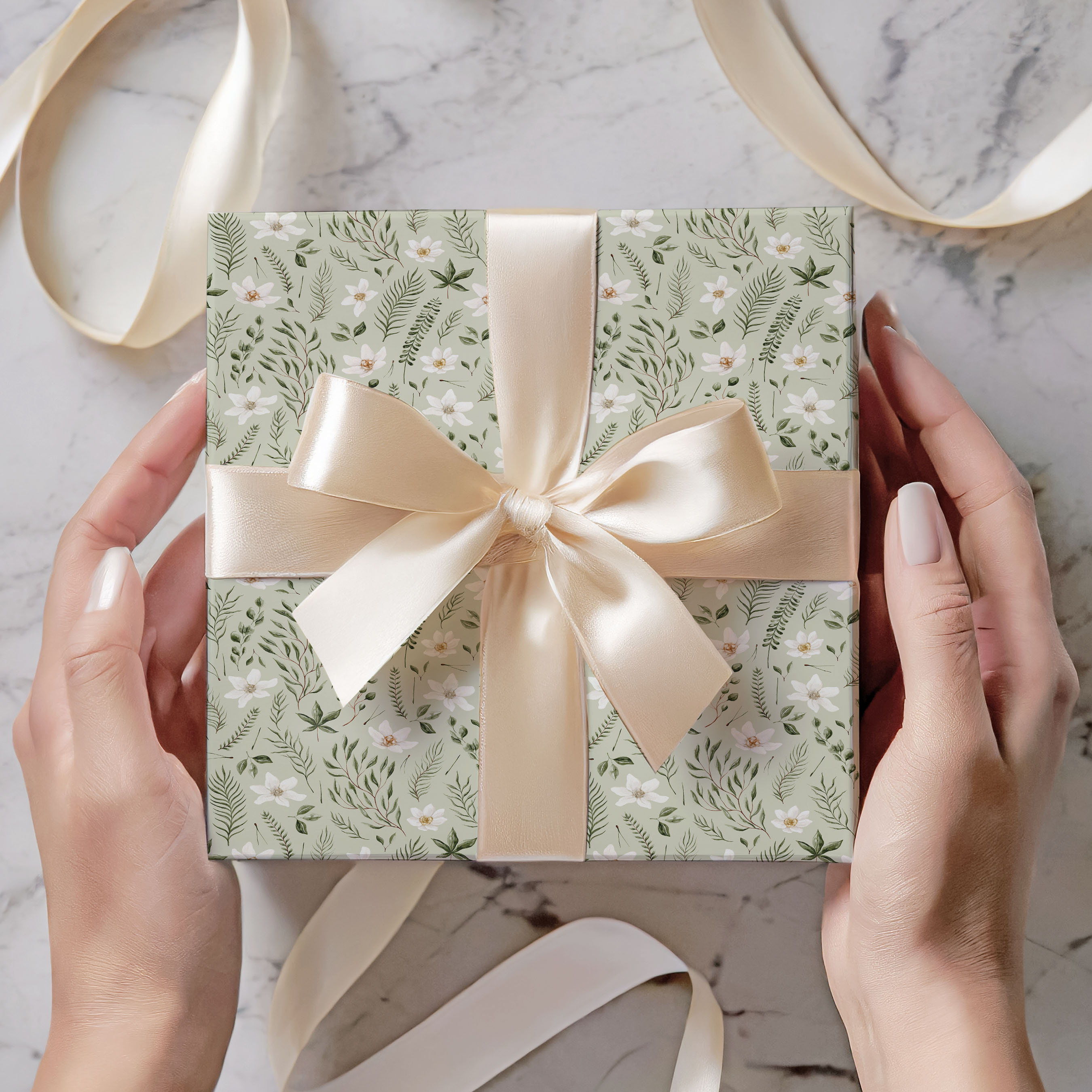 Carta Da Regalo Verde Salvia - Rotolo 38cm X 9.8m Per Compleanni E Feste - Foto 3