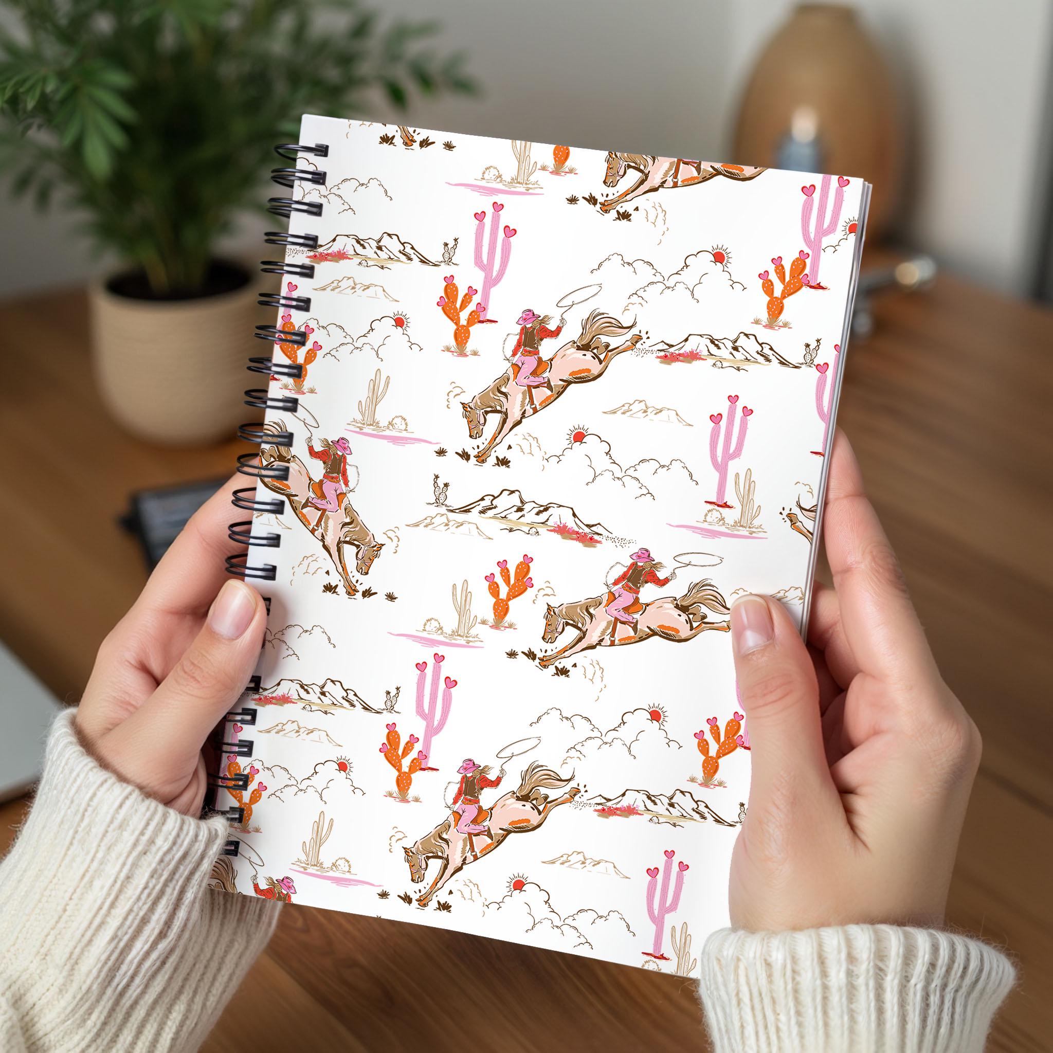Howdy Cowgirl Spiral Notebook, Western Valentine's Gift - Etsy