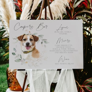 Pet Signature Drink Sign Wedding, Signature Drinks Sign Dog, Signature Drinks Sign Pets, Signature Drink Sign, Signature Cocktail Sign Pet