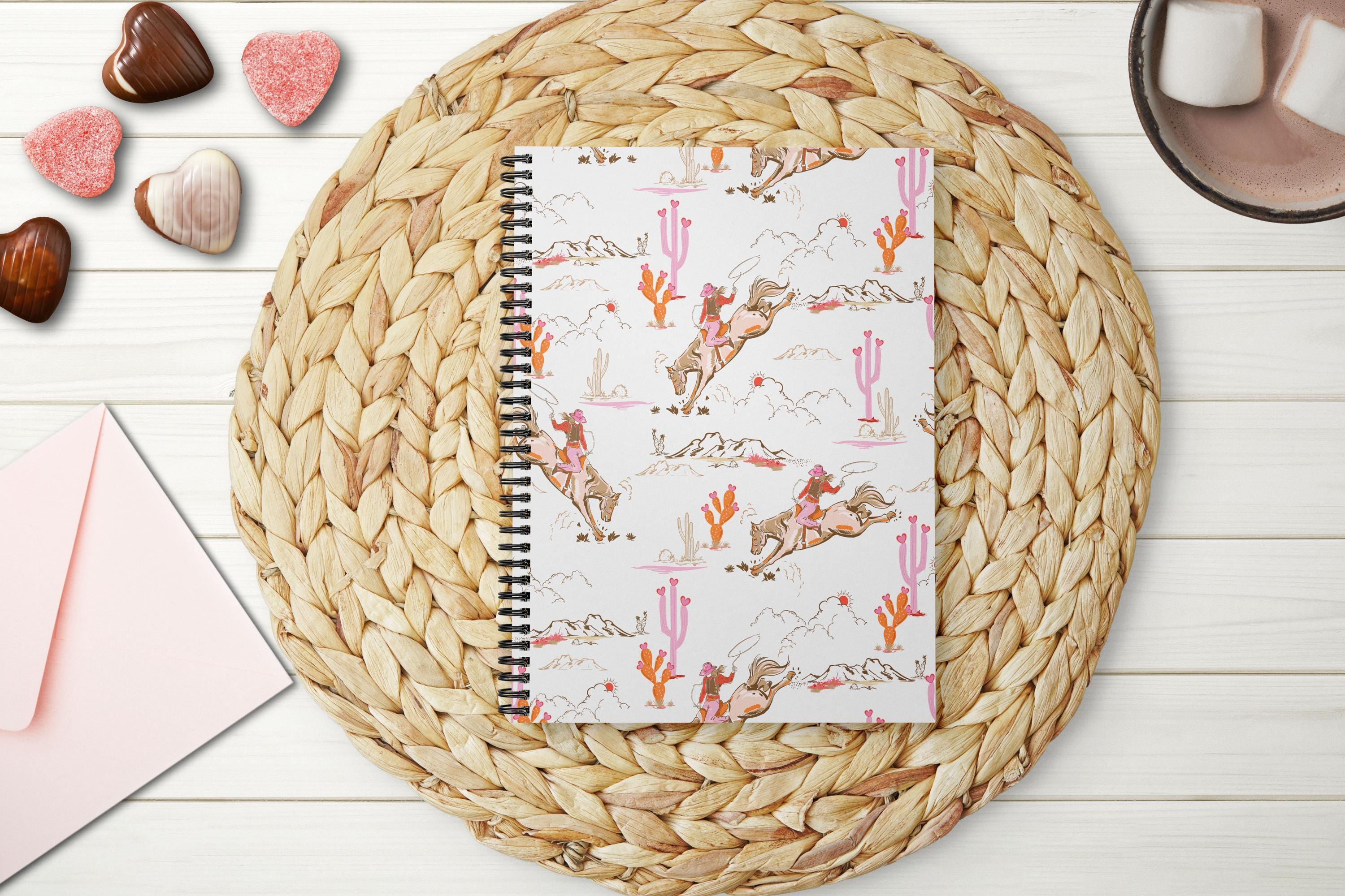 Howdy Cowgirl Spiral Notebook, Western Valentine's Gift - Etsy