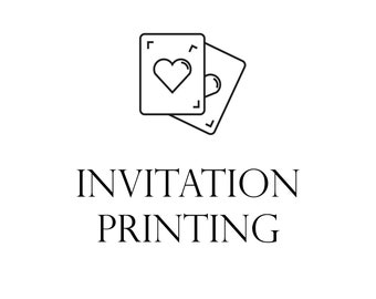 Professional Printing Service | Invitation Printing Front & Back | FREE ENVELOPES