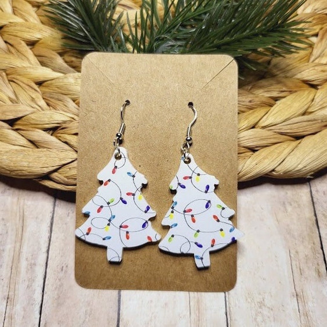 Christmas Tree Lights Laser Cut Christmas Light String Etsy