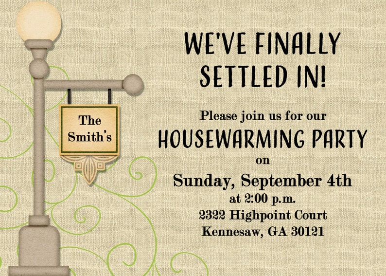 Housewarming Invitation Printable Housewarming Party Etsy