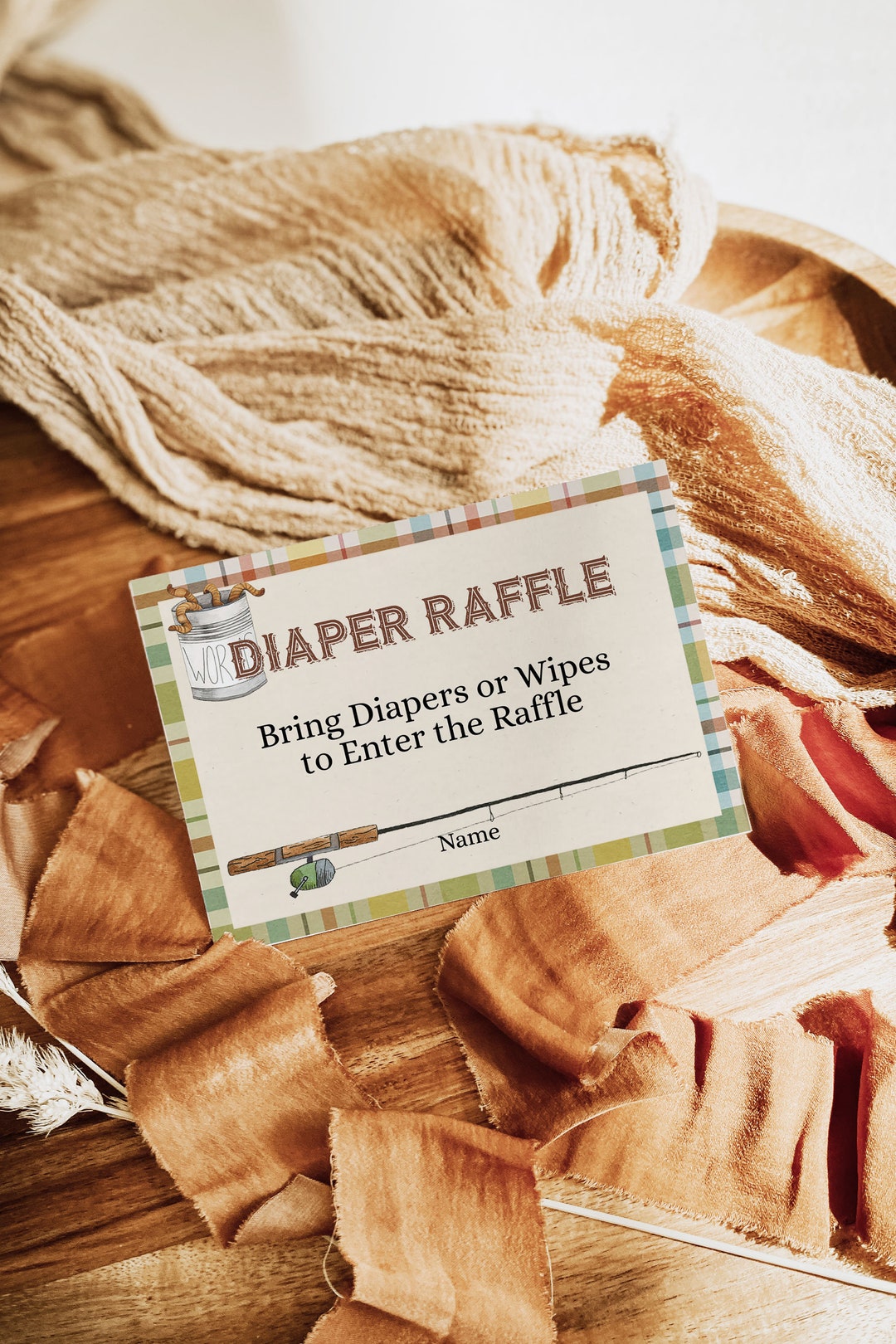 Fishling Ruffle Fishing Baby Shower Diaper Raffle Tickets (digital Download) - Etsy ...