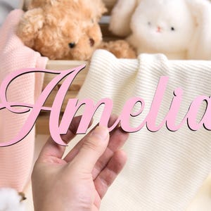Custom Wooden Name Sign: Nursery Decor, Baby Keepsake