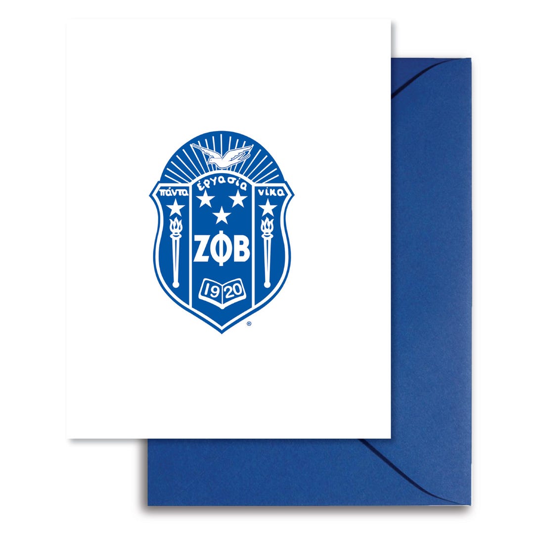 Zphib Classic Crest Note Card Set - Etsy