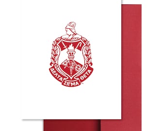 Juego de tarjetas de notas blancas DST Classic Crest