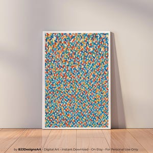 Colorful Abstract Art Print: Modern Home Decor (Digital Download)