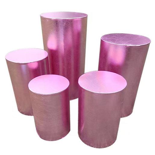 5 Zylinderförmige Sockelabdeckungen Für Partys - Bunte Tisch-Deko Für Geburtstag & Hochzeit